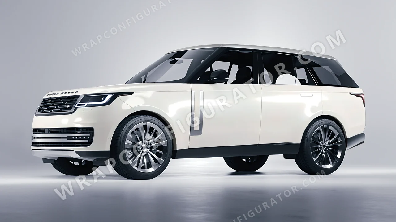 White Land Rover Range Rover 2024 wrapped in Avery Dennison Gloss White Pearl SW900-109-S