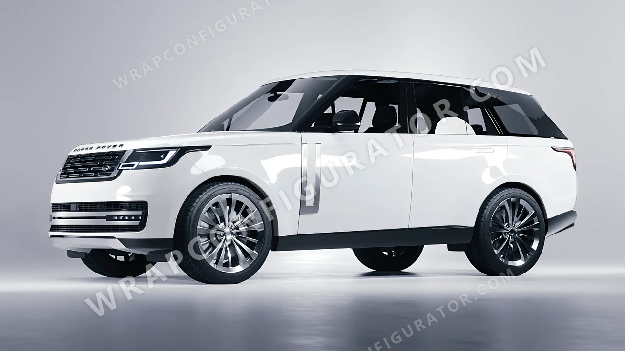 White Land Rover Range Rover 2024 wrapped in Avery Dennison White SW900-101-O