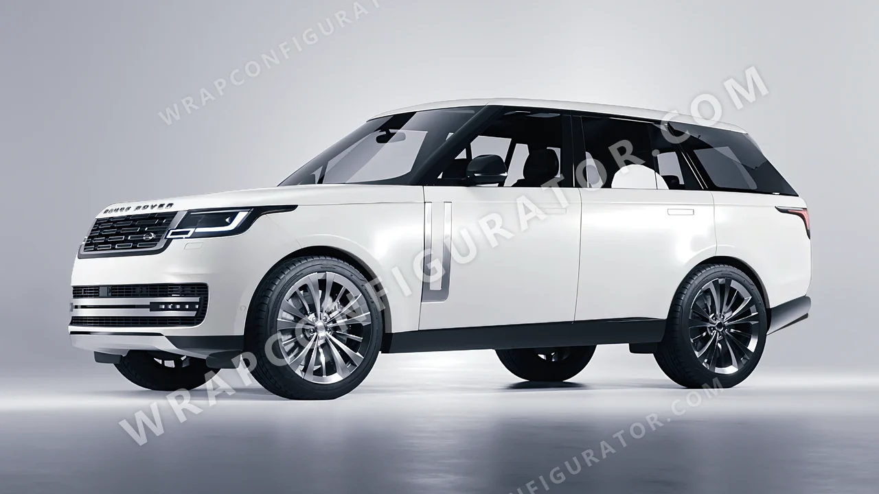 White Land Rover Range Rover 2024 wrapped in Avery Dennison White SW900-116-O