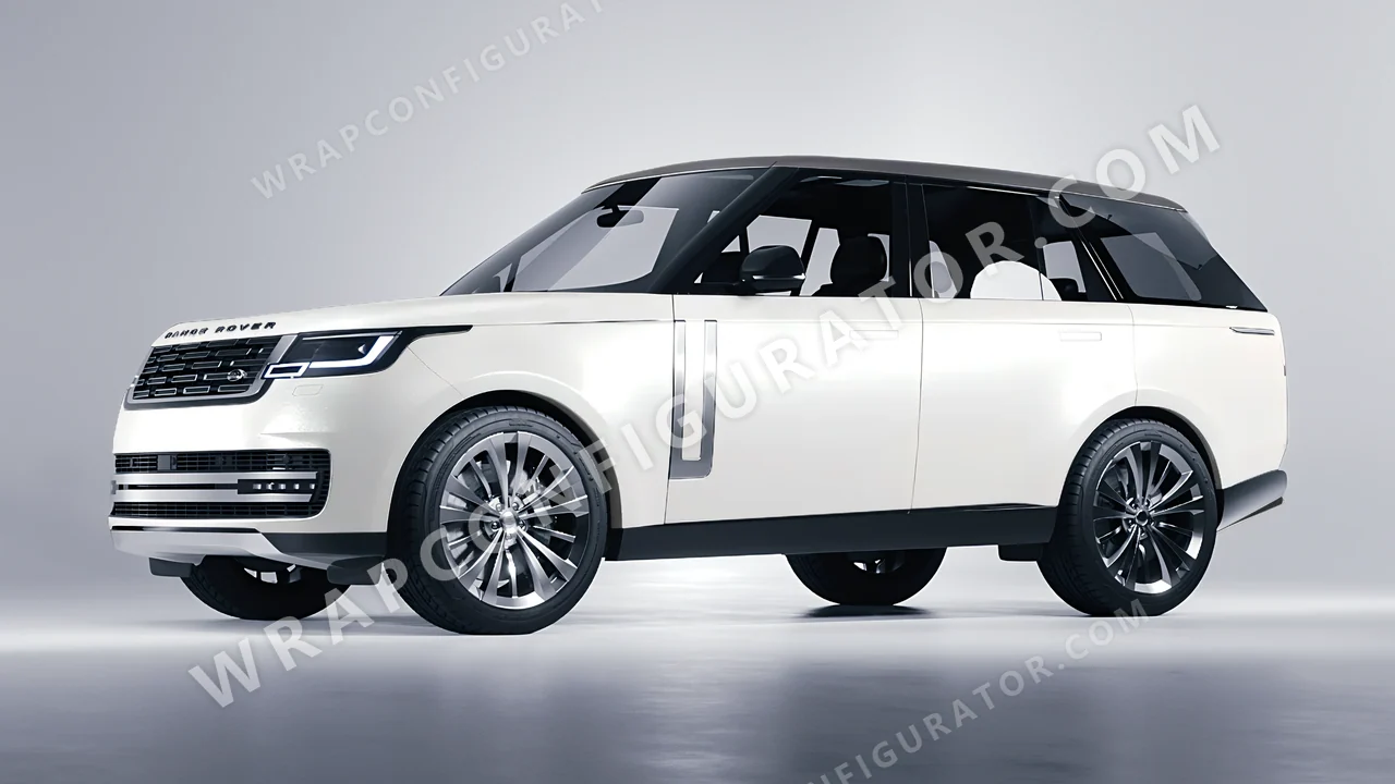 White Land Rover Range Rover 2024 wrapped in Colourshield PPF by HyperPro White MF14-P
