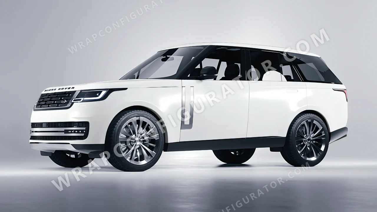 White Land Rover Range Rover 2024 wrapped in Colourshield PPF by HyperPro White SMF37-P