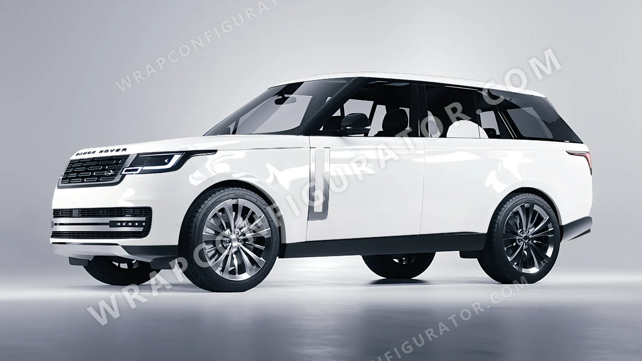 White Land Rover Range Rover 2024 wrapped in Inozetek Dynamic PPF Champion White DPPF920