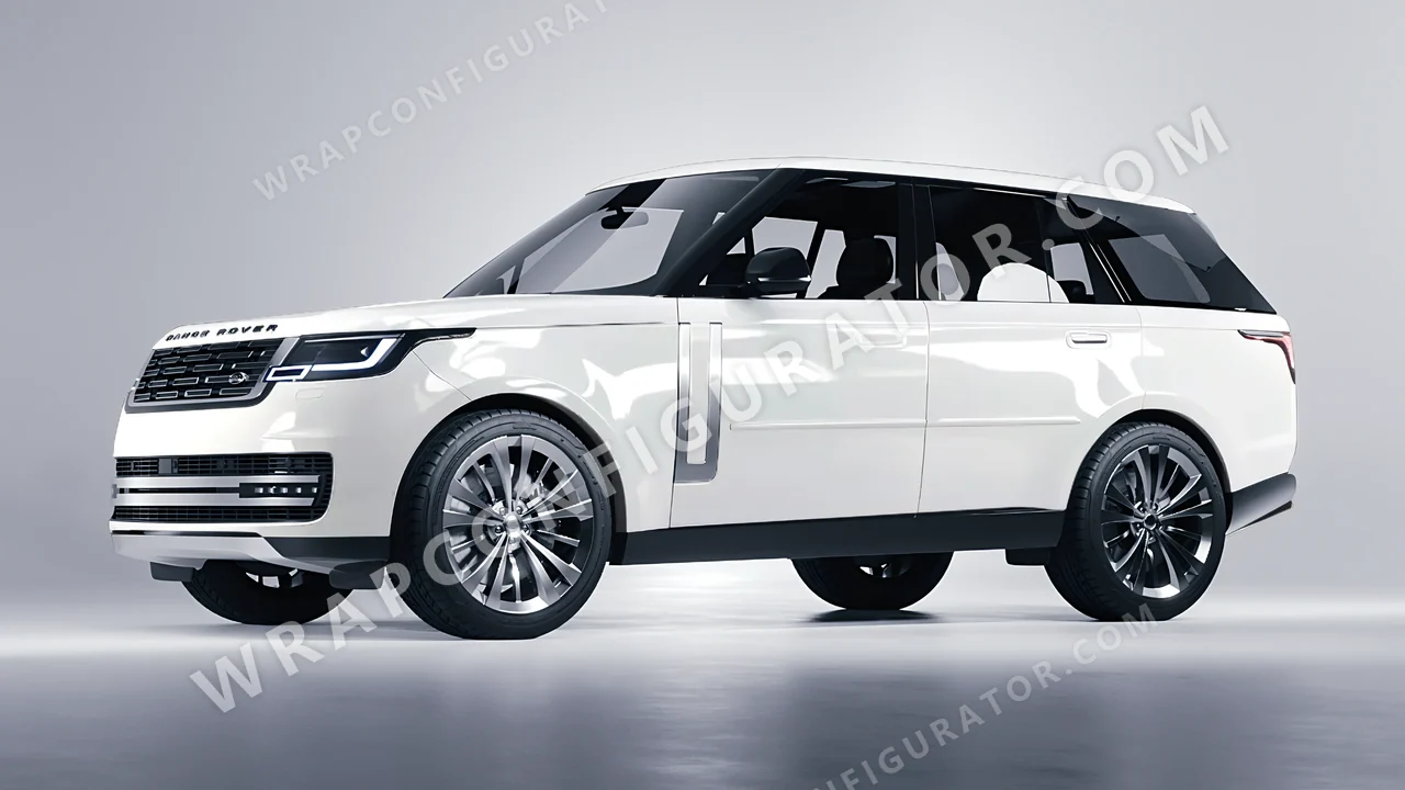 White Land Rover Range Rover 2024 wrapped in KPMF White K88011