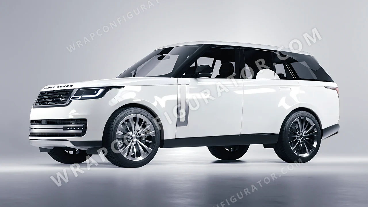 White Land Rover Range Rover 2024 wrapped in ORACAL White 970RA-010G