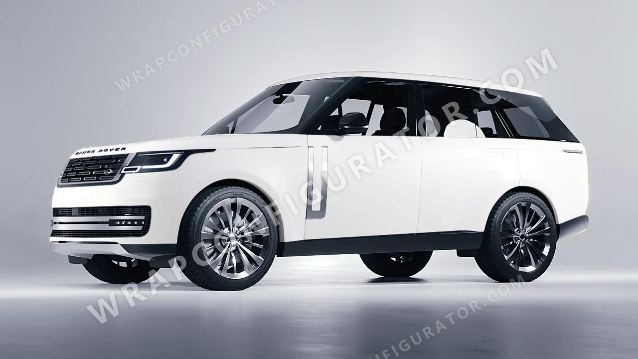 White Land Rover Range Rover 2024 wrapped in ORACAL White 970RA-010M