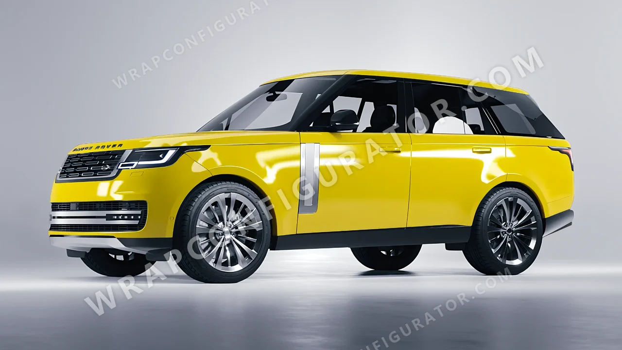 Yellow Land Rover Range Rover 2024 wrapped in Avery Dennison Ambulance Yellow SW900-236-O