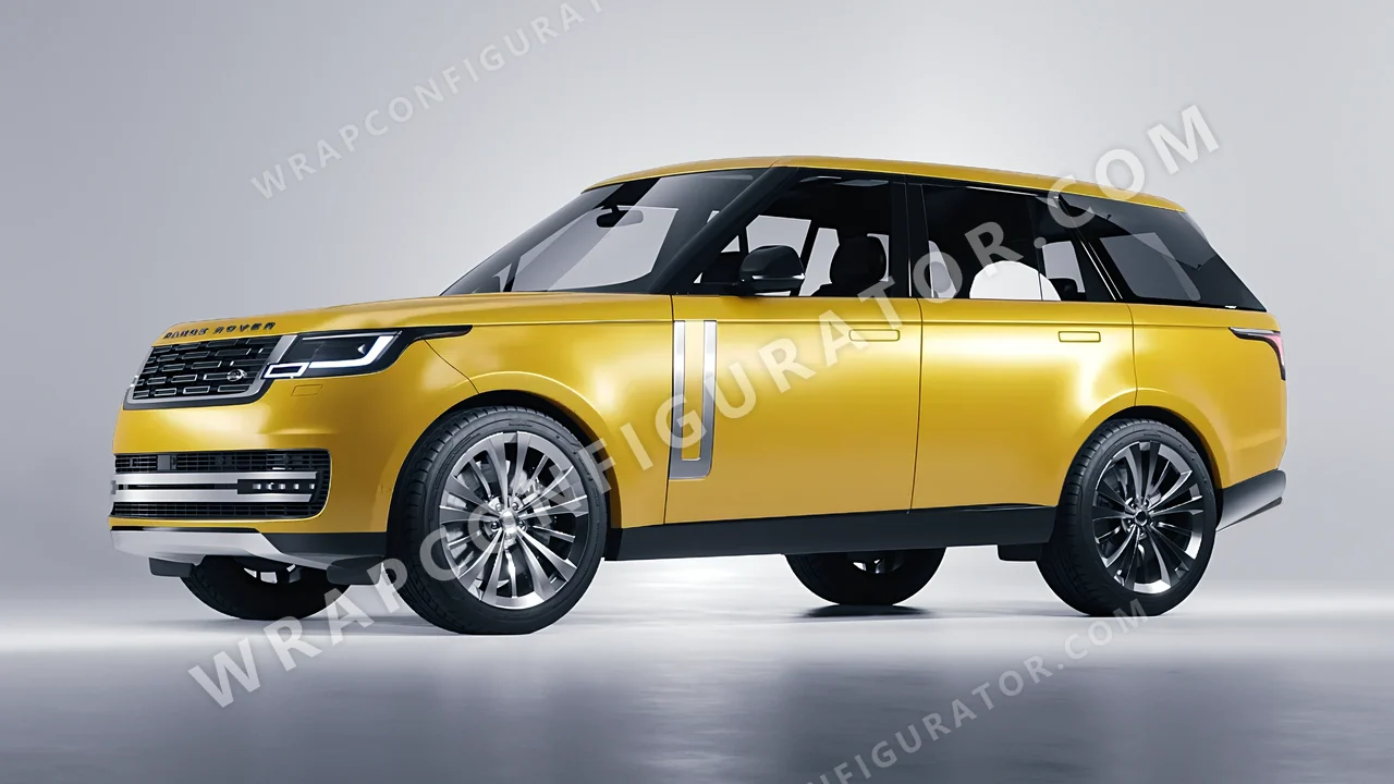 Yellow Land Rover Range Rover 2024 wrapped in Avery Dennison Yellow SW900-224-O