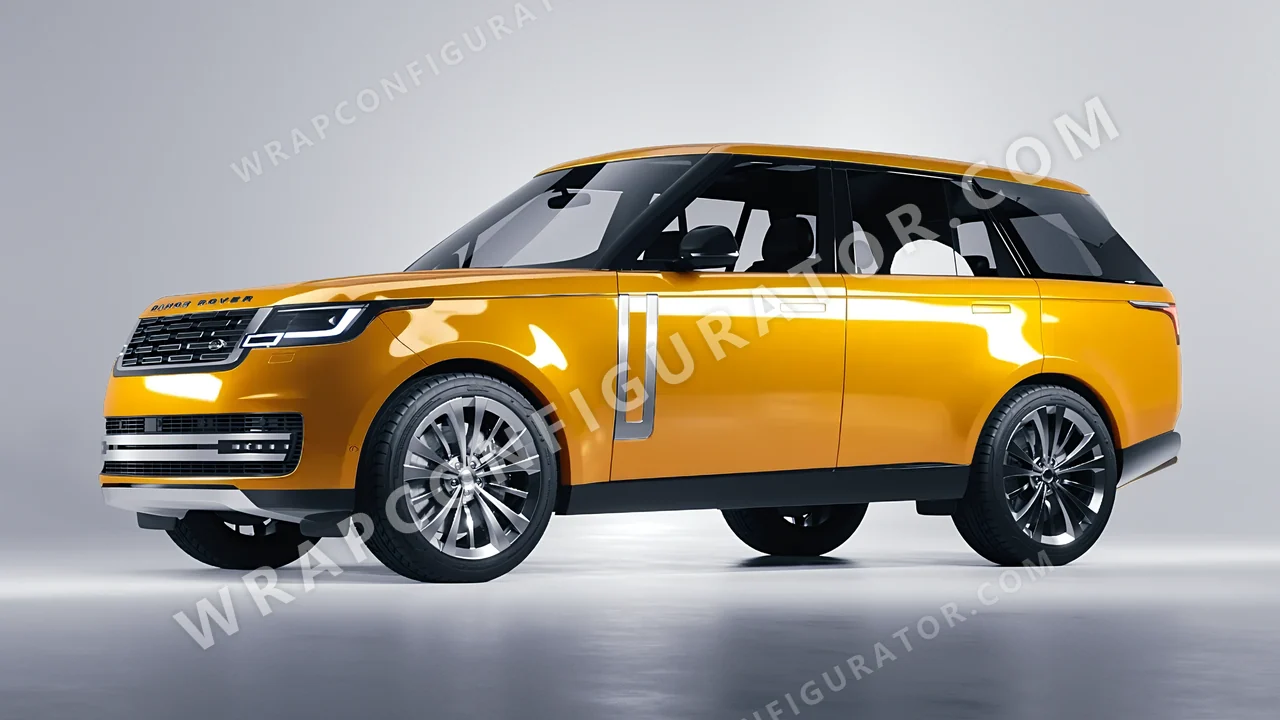 Yellow Land Rover Range Rover 2024 wrapped in Colourshield PPF by HyperPro Amber Yellow HGF78-P