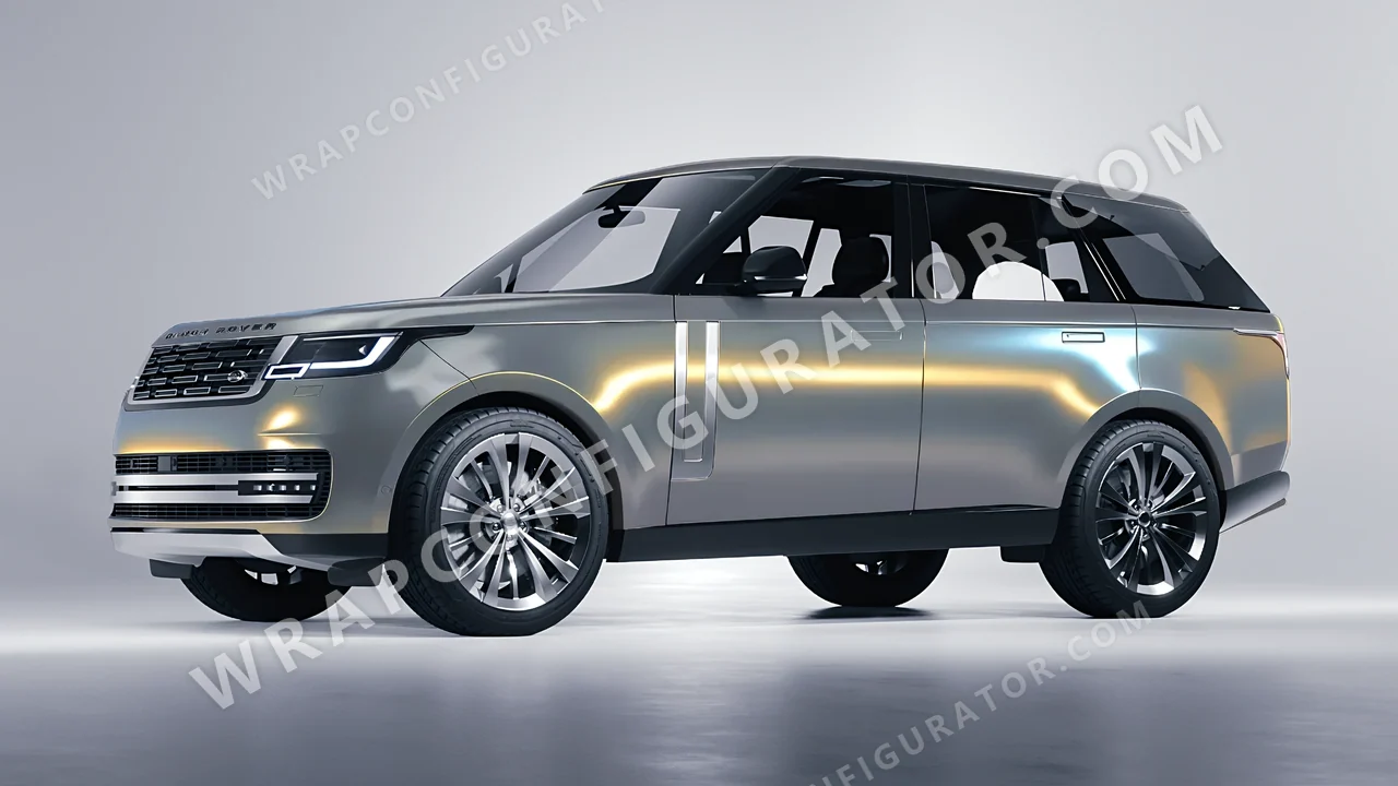 Yellow Land Rover Range Rover 2024 wrapped in Colourshield PPF by HyperPro Blue/Gold CGM17-P