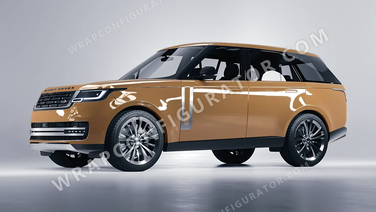Yellow Land Rover Range Rover 2024 wrapped in Colourshield PPF by HyperPro Desert Yellow HGF46-P