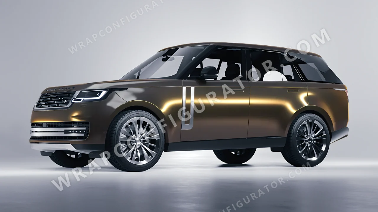 Yellow Land Rover Range Rover 2024 wrapped in Colourshield PPF by HyperPro Gray Gold CGM13-P