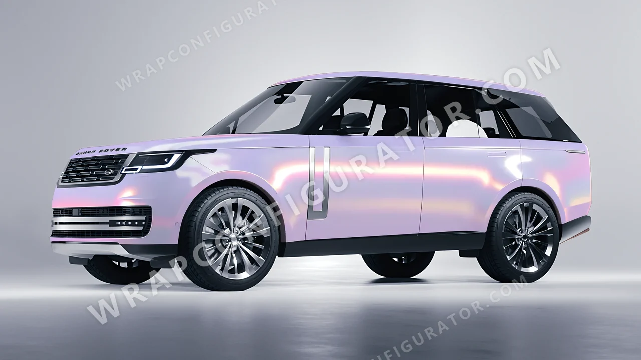 Yellow Land Rover Range Rover 2024 wrapped in Colourshield PPF by HyperPro Purple/Pink/Gold CGM20-P