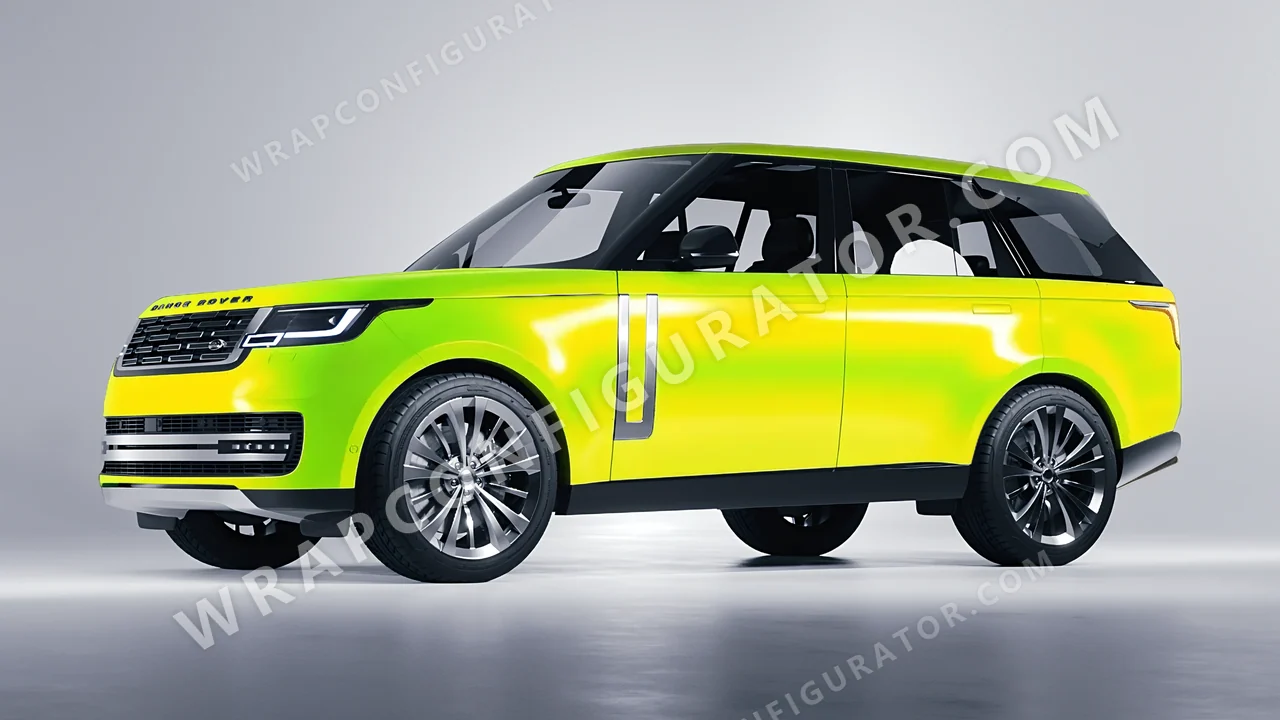 Yellow Land Rover Range Rover 2024 wrapped in Colourshield PPF by HyperPro Yellow GSF01-P