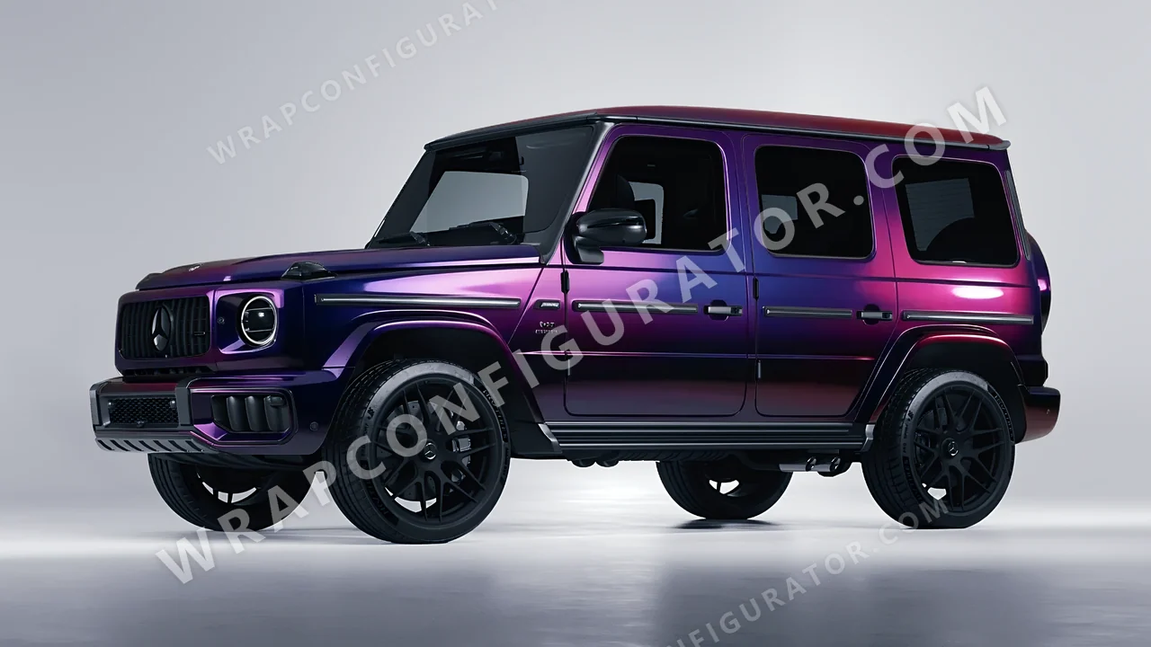 Black Mercedes-Benz G Class AMG 2025 wrapped in 3M Gloss Wicked GP298