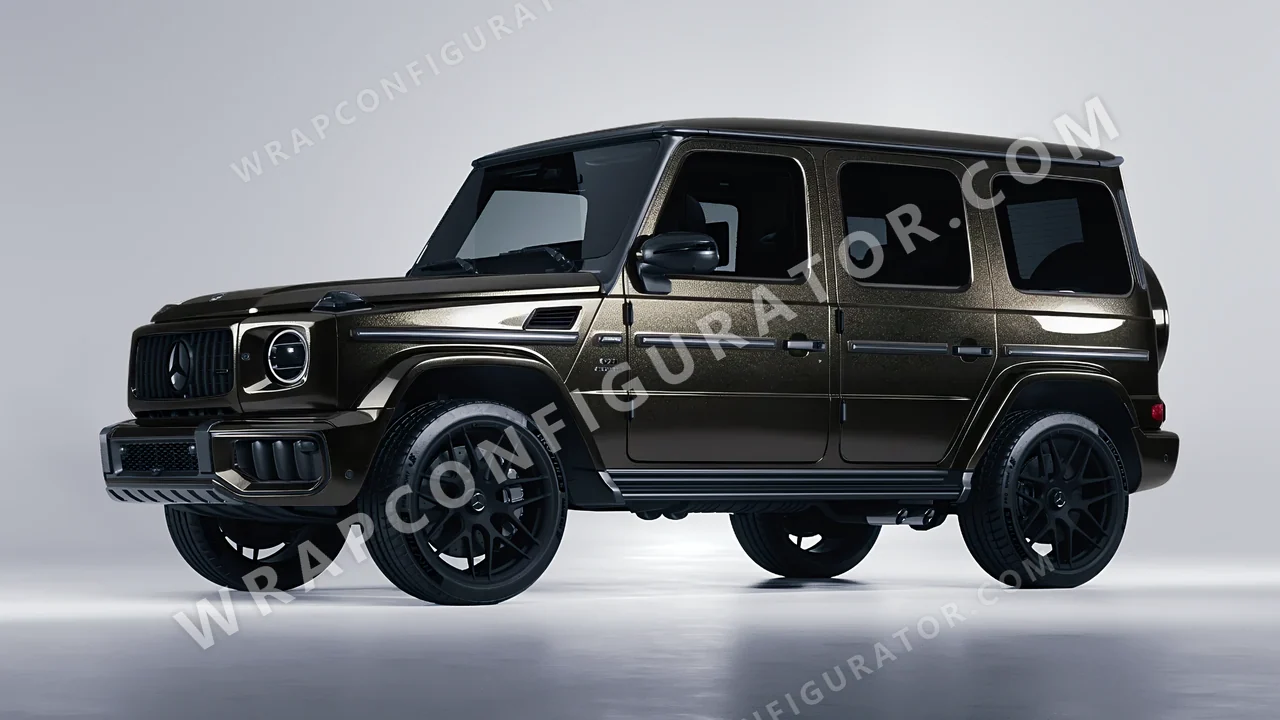 Black Mercedes-Benz G Class AMG 2025 wrapped in Avery Dennison Black SW900-192-M