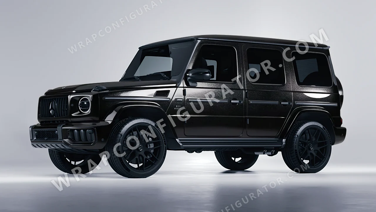 Black Mercedes-Benz G Class AMG 2025 wrapped in Avery Dennison Mystery Black SW900-184-M