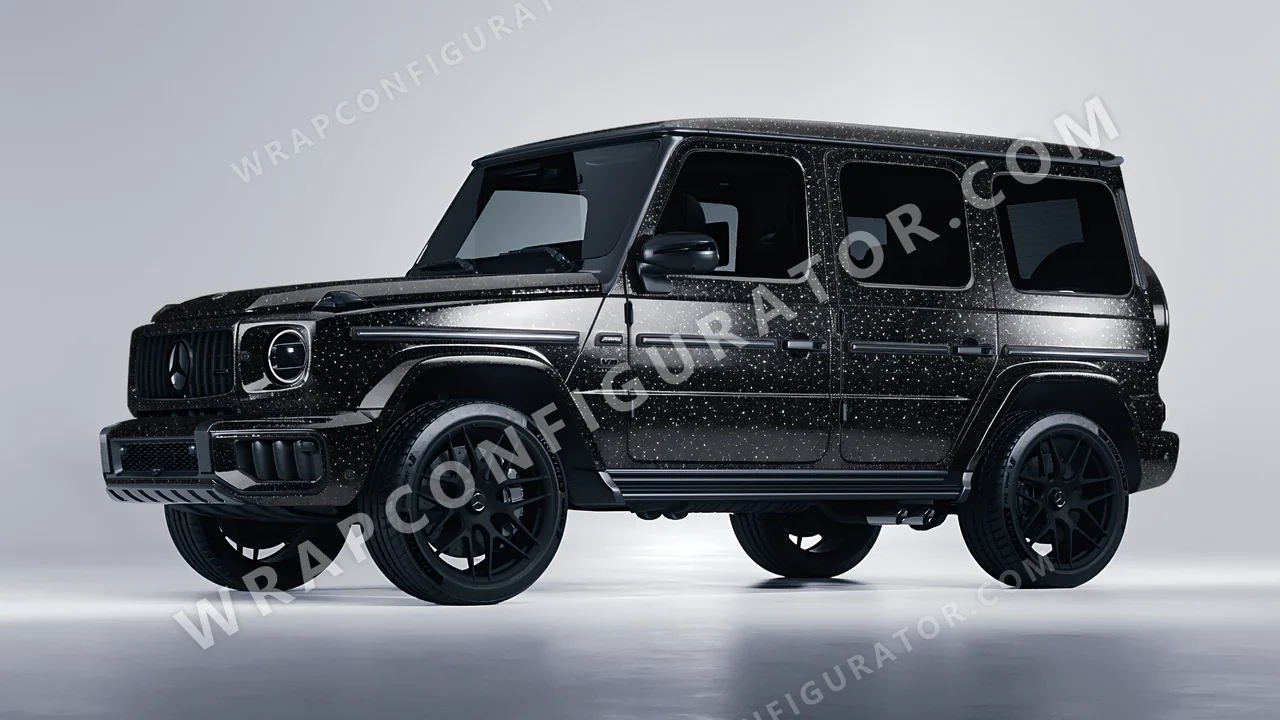 Black Mercedes-Benz G Class AMG 2025 wrapped in Colourshield PPF by HyperPro Black MDF01-P