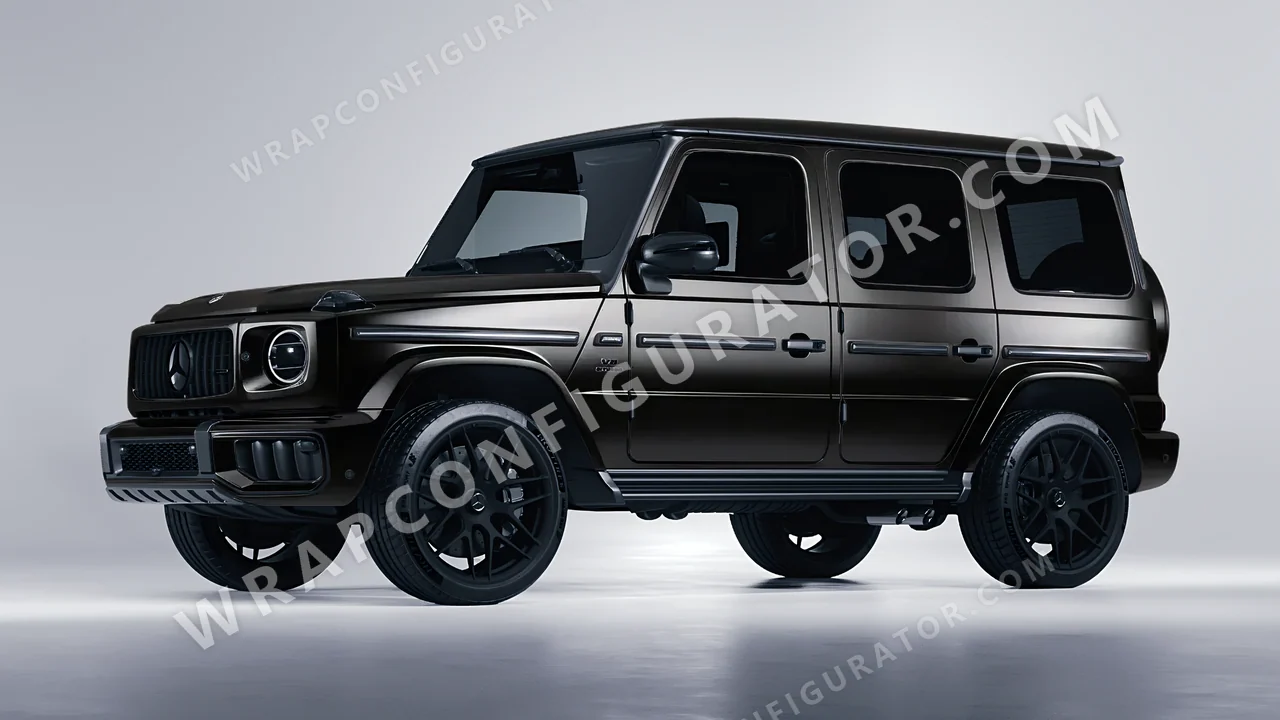 Black Mercedes-Benz G Class AMG 2025 wrapped in Inozetek Dynamic PPF Blackout DPPF819