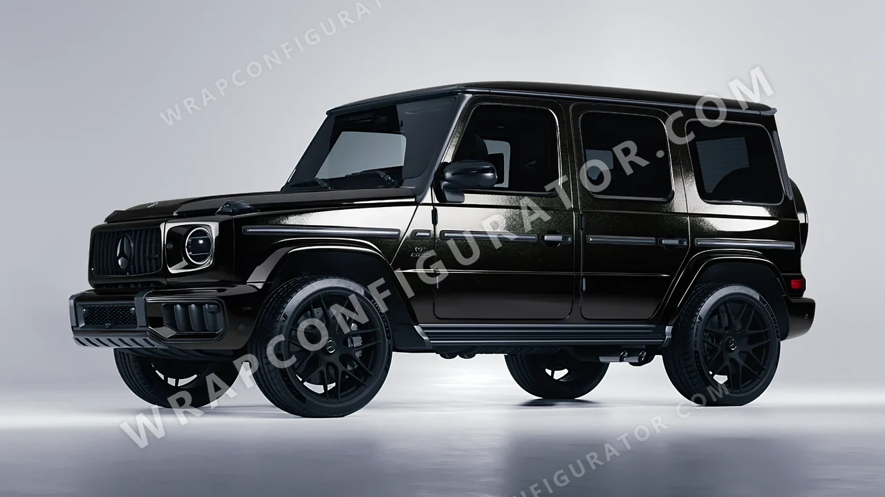Black Mercedes-Benz G Class AMG 2025 wrapped in Inozetek Dynamic PPF Perfect Black DPPF908