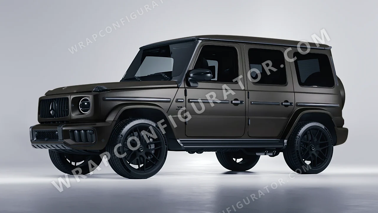 Black Mercedes-Benz G Class AMG 2025 wrapped in KPMF Absolute Matt Perfect Black K75810