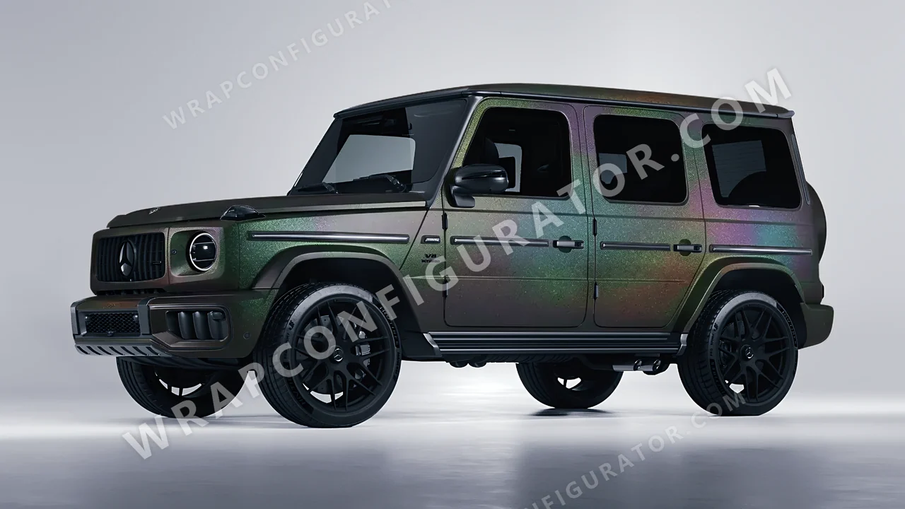 Black Mercedes-Benz G Class AMG 2025 wrapped in KPMF Matt Morpheus Black Starlight K75571