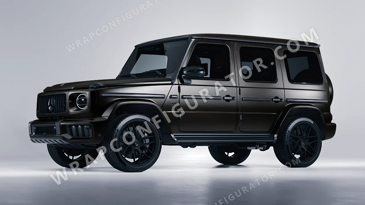 Black Mercedes-Benz G Class AMG 2025 wrapped in KPMF Matt Perfect Black K75547