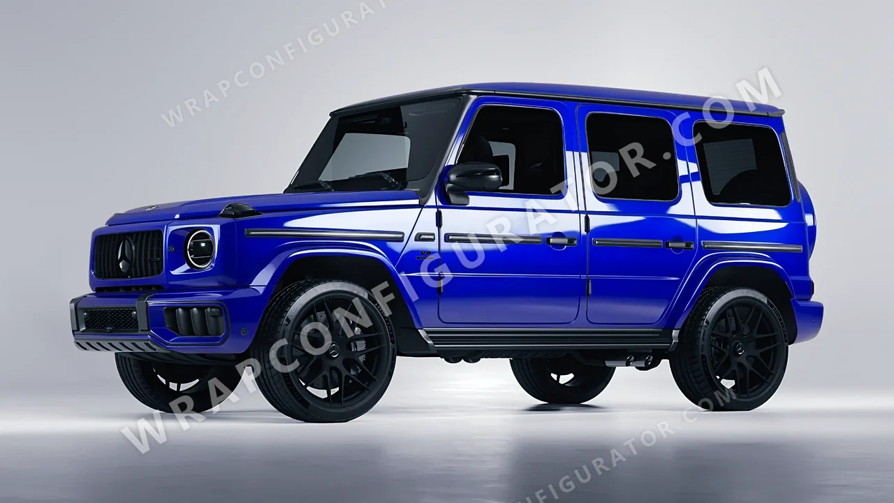Blue Mercedes-Benz G Class AMG 2025 wrapped in 3M Blue Raspberry HG378