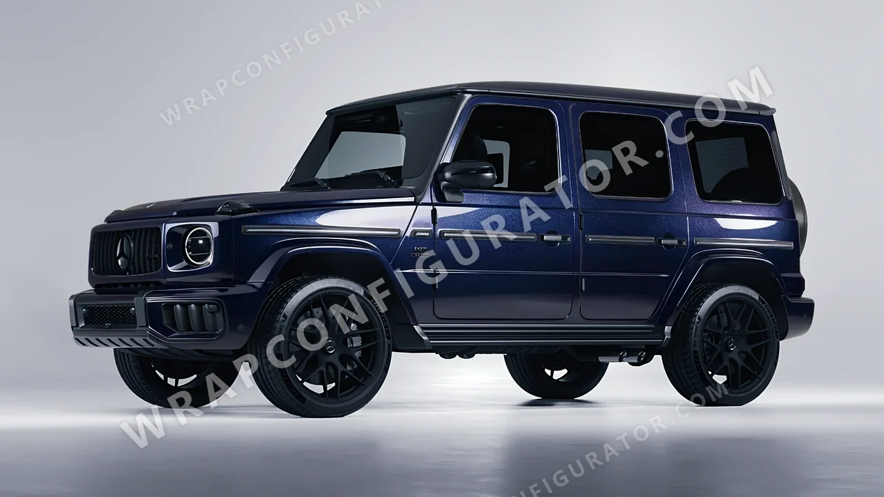 Blue Mercedes-Benz G Class AMG 2025 wrapped in Colourshield PPF by HyperPro Cobalt Blue GAF46-P