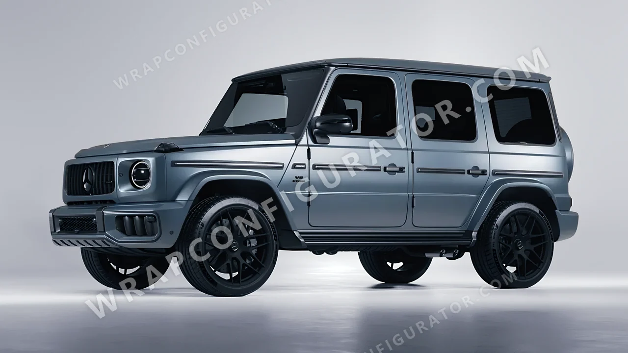 Blue Mercedes-Benz G Class AMG 2025 wrapped in Colourshield PPF by HyperPro Gray/Blue SMF40-P