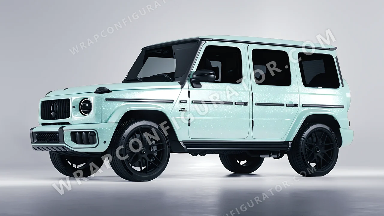 Blue Mercedes-Benz G Class AMG 2025 wrapped in Colourshield PPF by HyperPro Light Blue GPF10-P