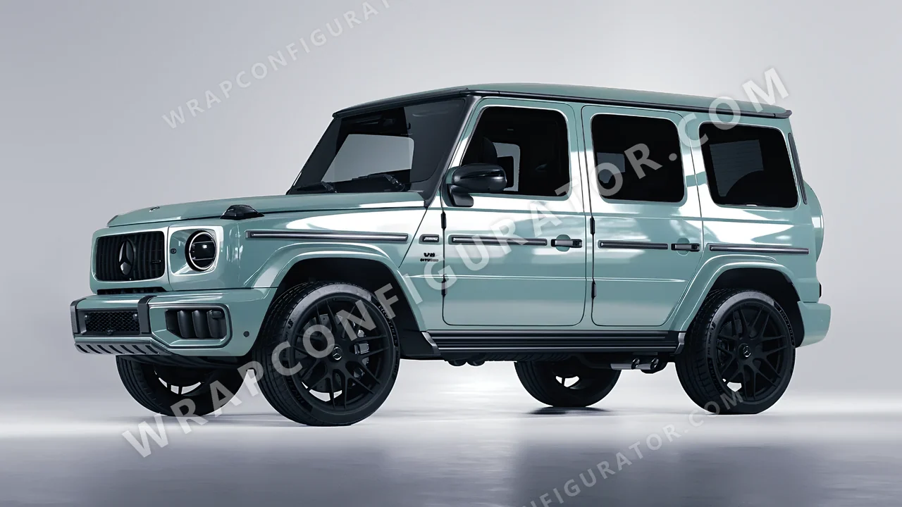 Blue Mercedes-Benz G Class AMG 2025 wrapped in Colourshield PPF by HyperPro Shadow Blue HGF73-P
