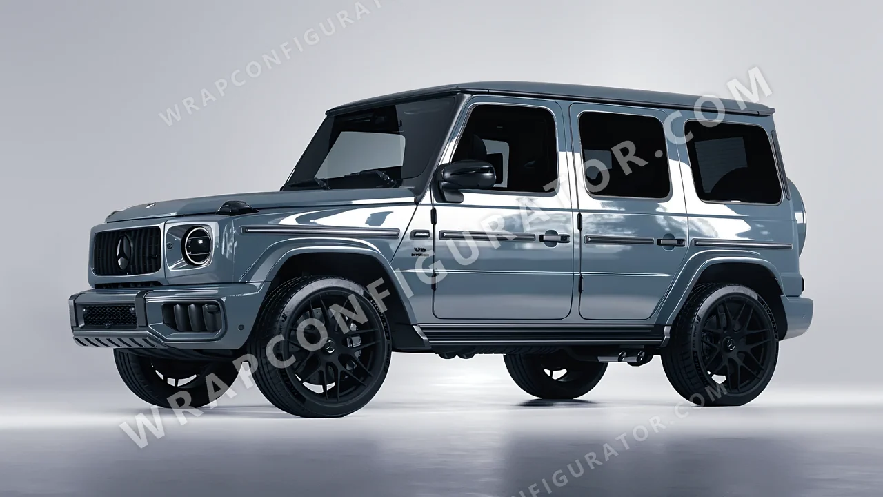 Blue Mercedes-Benz G Class AMG 2025 wrapped in Colourshield PPF by HyperPro Smoky Blue HGF24-P