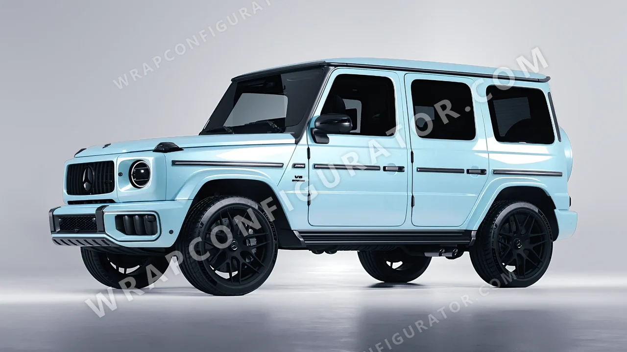 Blue Mercedes-Benz G Class AMG 2025 wrapped in Inozetek Dynamic PPF Blue DPPF937