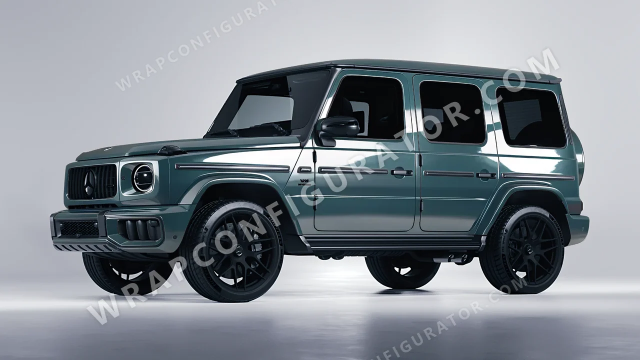 Blue Mercedes-Benz G Class AMG 2025 wrapped in Inozetek Dynamic PPF Copaze Blue CPZE101