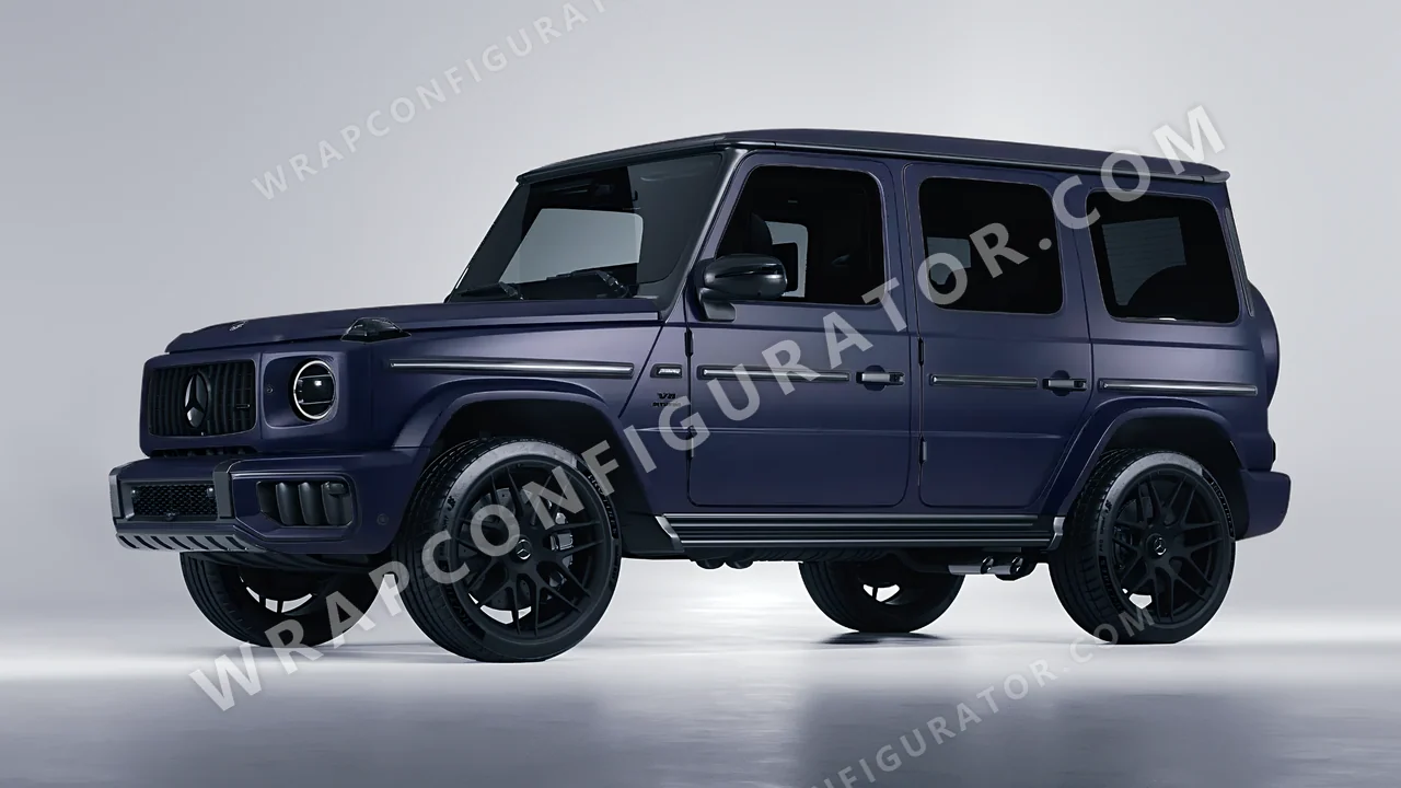 Blue Mercedes-Benz G Class AMG 2025 wrapped in KPMF Matt Tempest Blue K75513