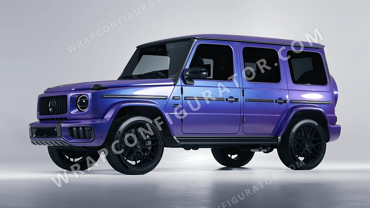 Blue Mercedes-Benz G Class AMG 2025 wrapped in KPMF Twilight Sky K75417