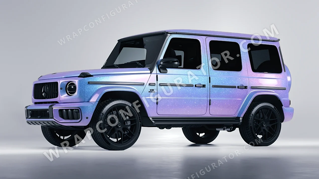 Blue Mercedes-Benz G Class AMG 2025 wrapped in ORACAL Intergalactic Blue 970RA-155G
