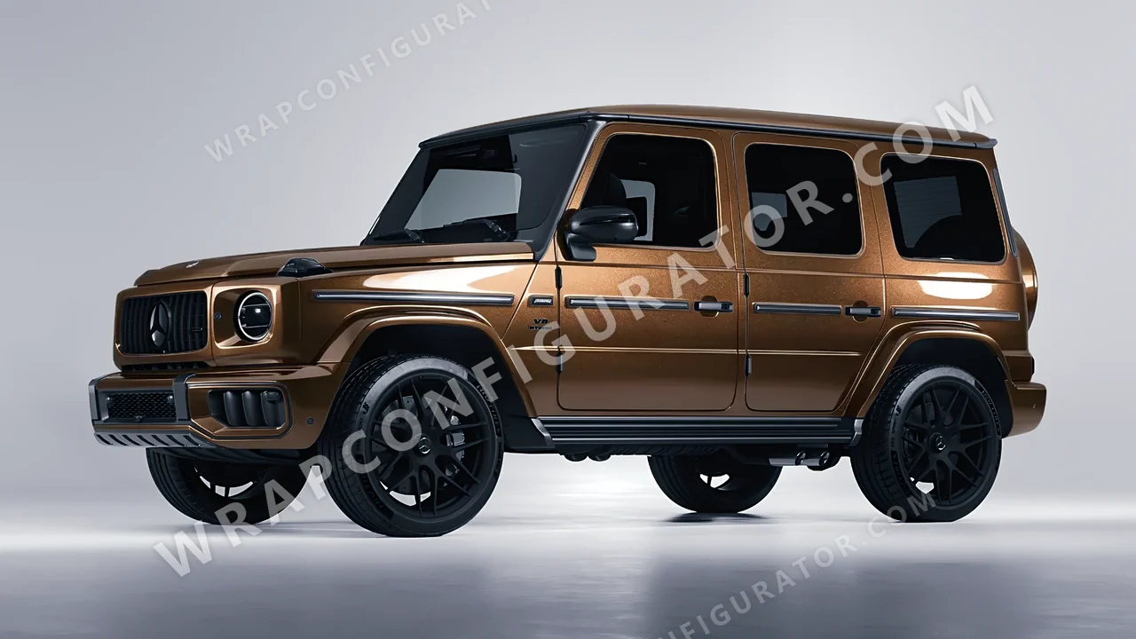 Brown Mercedes-Benz G Class AMG 2025 wrapped in ORACAL Orient Brown 970RA-874G