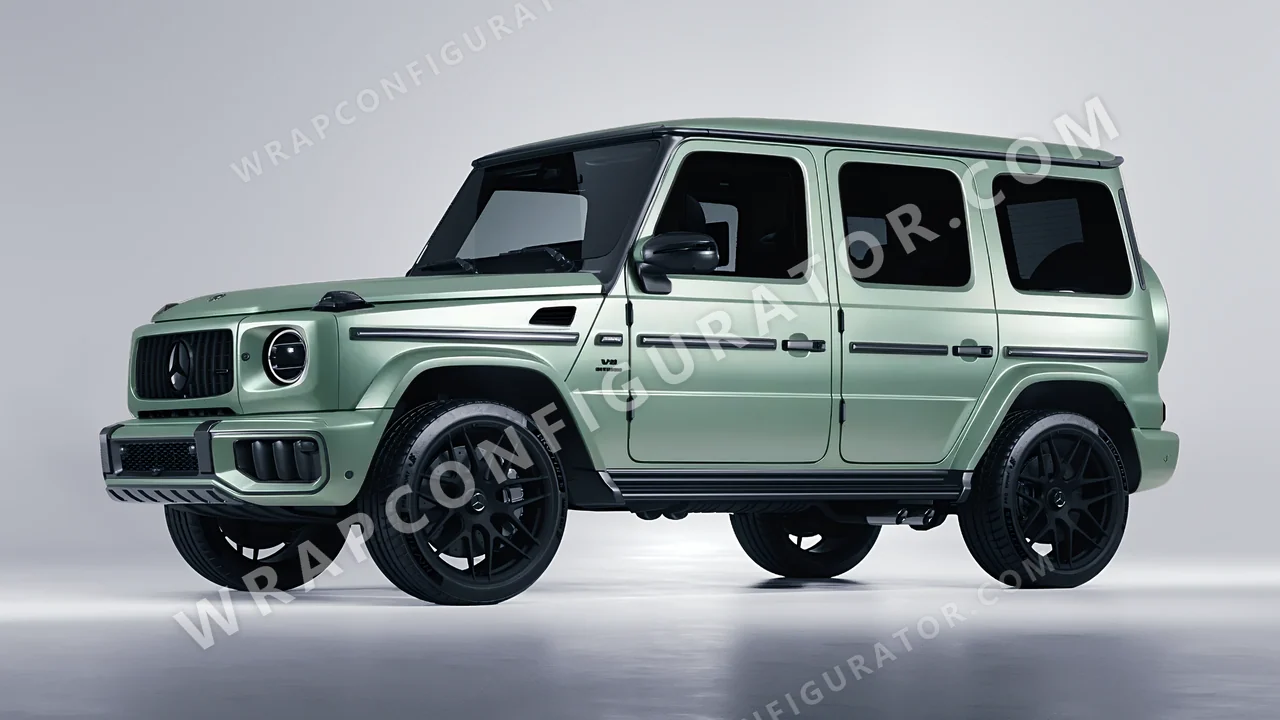 Green Mercedes-Benz G Class AMG 2025 wrapped in Avery Dennison Jade SW900-702-O