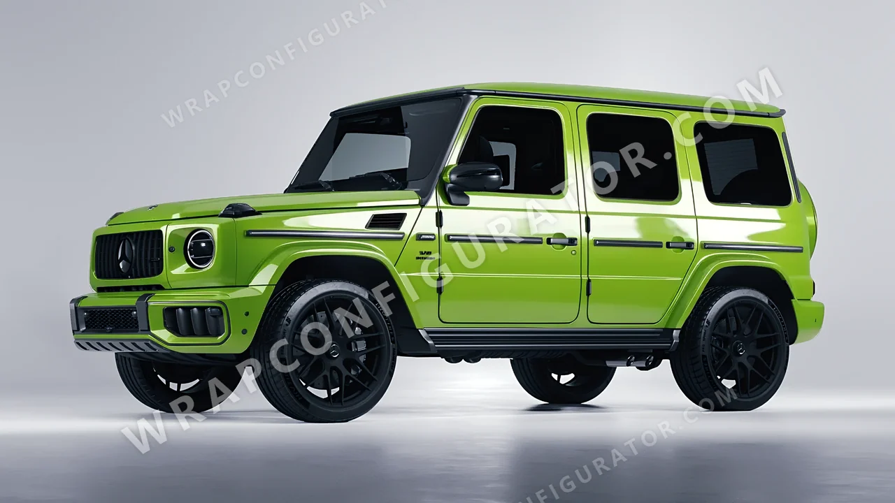 Green Mercedes-Benz G Class AMG 2025 wrapped in Avery Dennison Tropical Vacation Green SW900-701-O