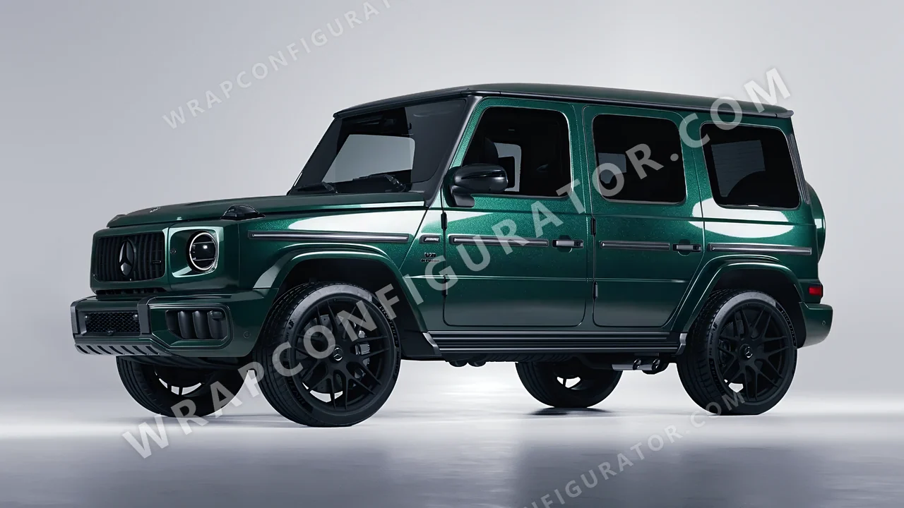 Green Mercedes-Benz G Class AMG 2025 wrapped in Colourshield PPF by HyperPro Green GAF39-P