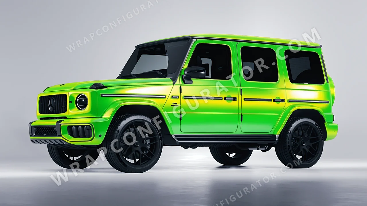 Green Mercedes-Benz G Class AMG 2025 wrapped in Colourshield PPF by HyperPro Green GSF02-P