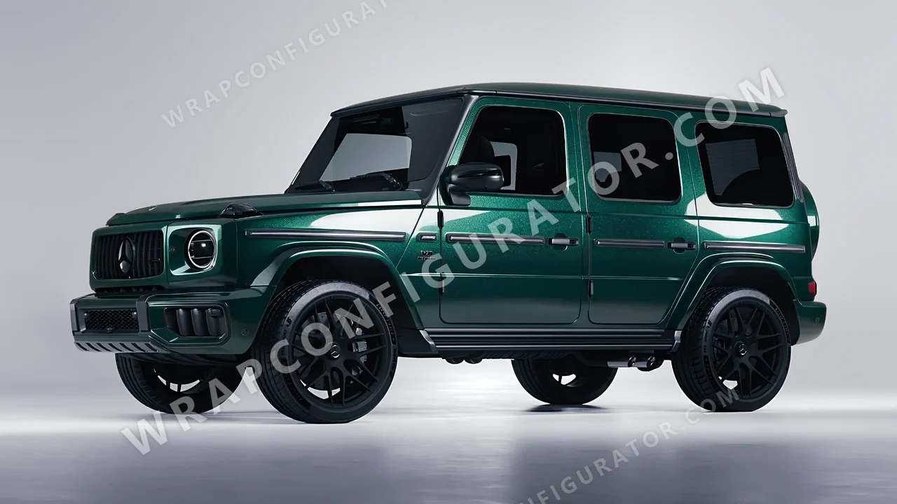 Green Mercedes-Benz G Class AMG 2025 wrapped in Colourshield PPF by HyperPro Green HGM59-P