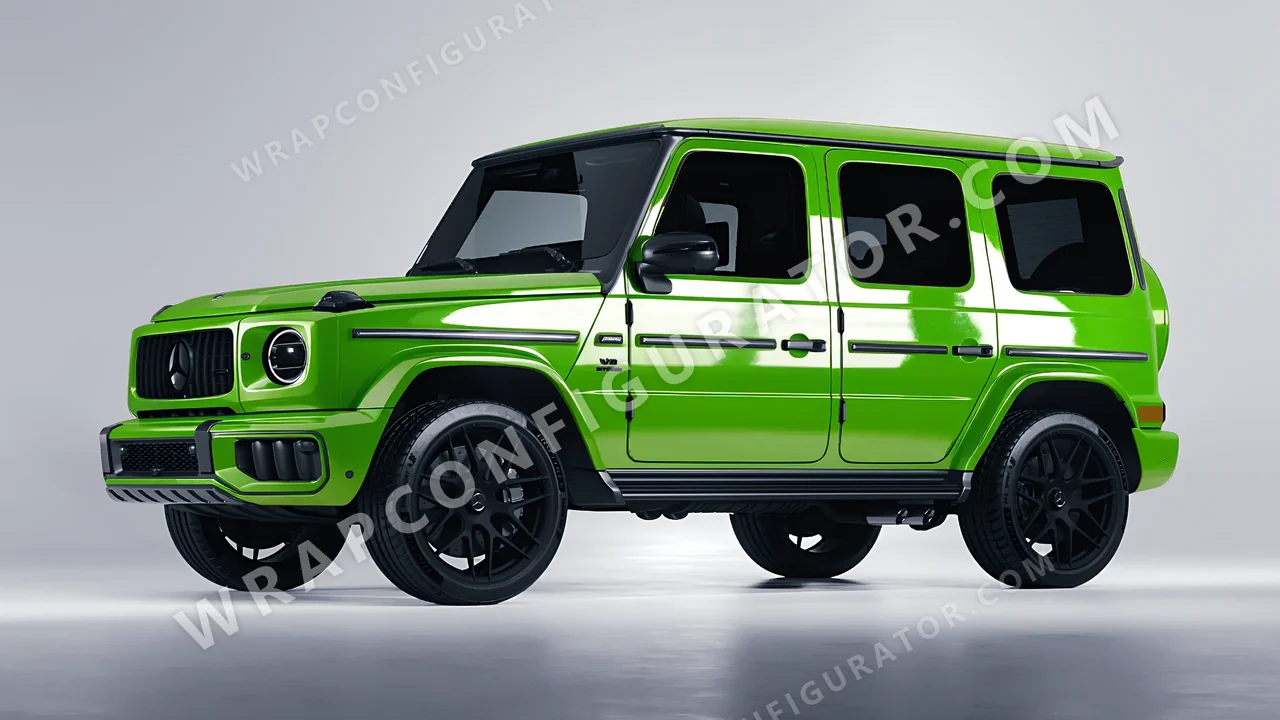 Green Mercedes-Benz G Class AMG 2025 wrapped in Colourshield PPF by HyperPro Kelly Green HGF30-P