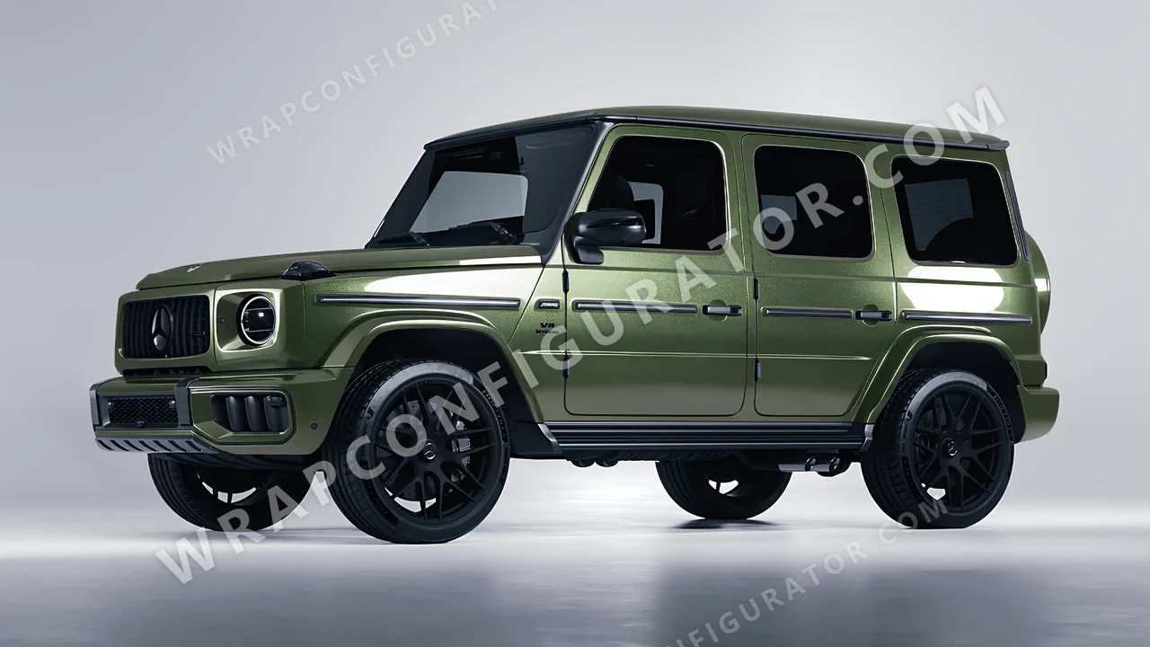 Green Mercedes-Benz G Class AMG 2025 wrapped in Colourshield PPF by HyperPro Laurel Green HGM53-P