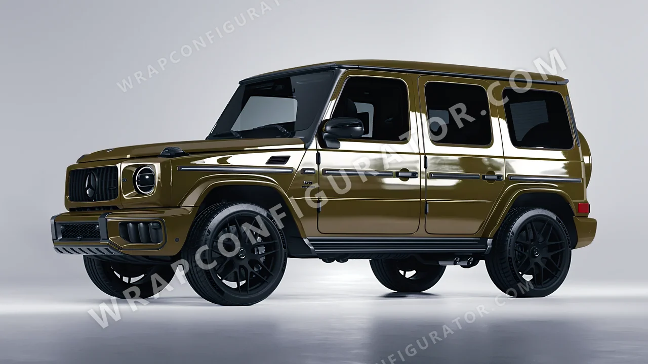 Green Mercedes-Benz G Class AMG 2025 wrapped in Colourshield PPF by HyperPro Light Grass Green HGF53-P