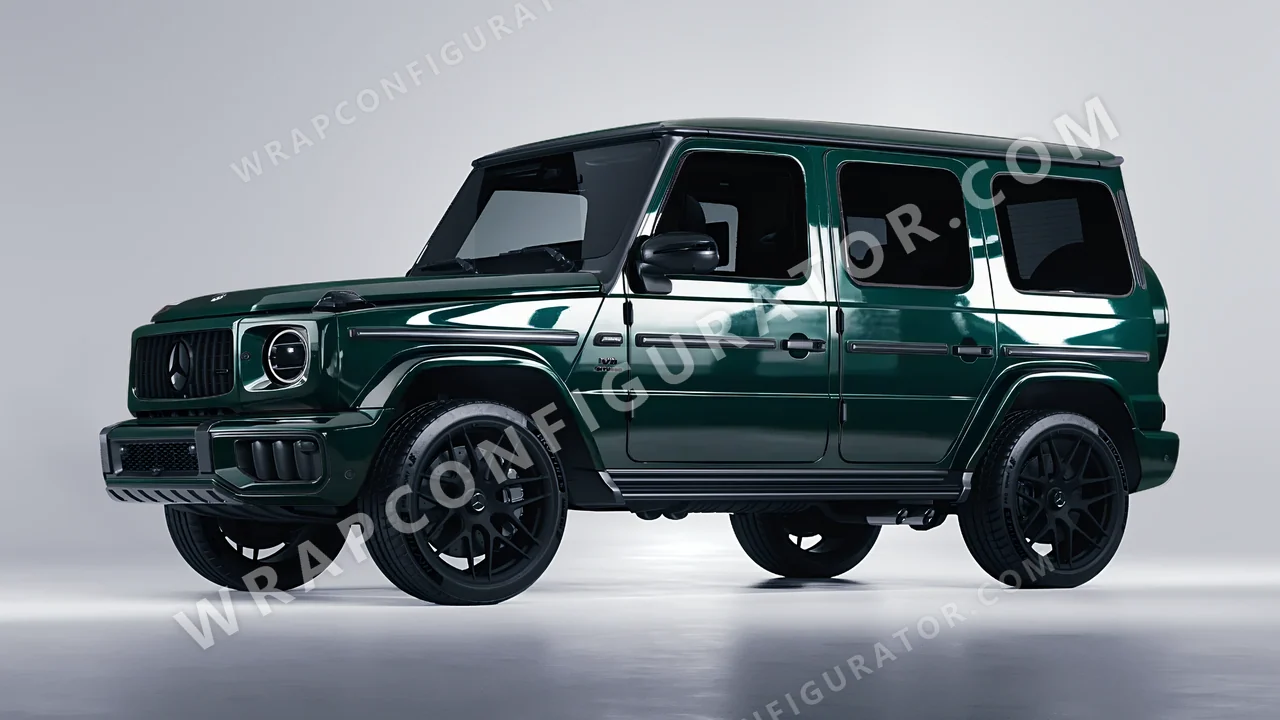 Green Mercedes-Benz G Class AMG 2025 wrapped in Colourshield PPF by HyperPro Sacramento Green HGF35-P