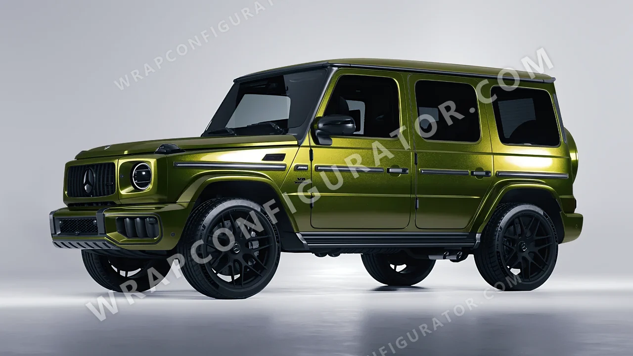 Green Mercedes-Benz G Class AMG 2025 wrapped in Colourshield PPF by HyperPro Seaweed Green HGM47-P