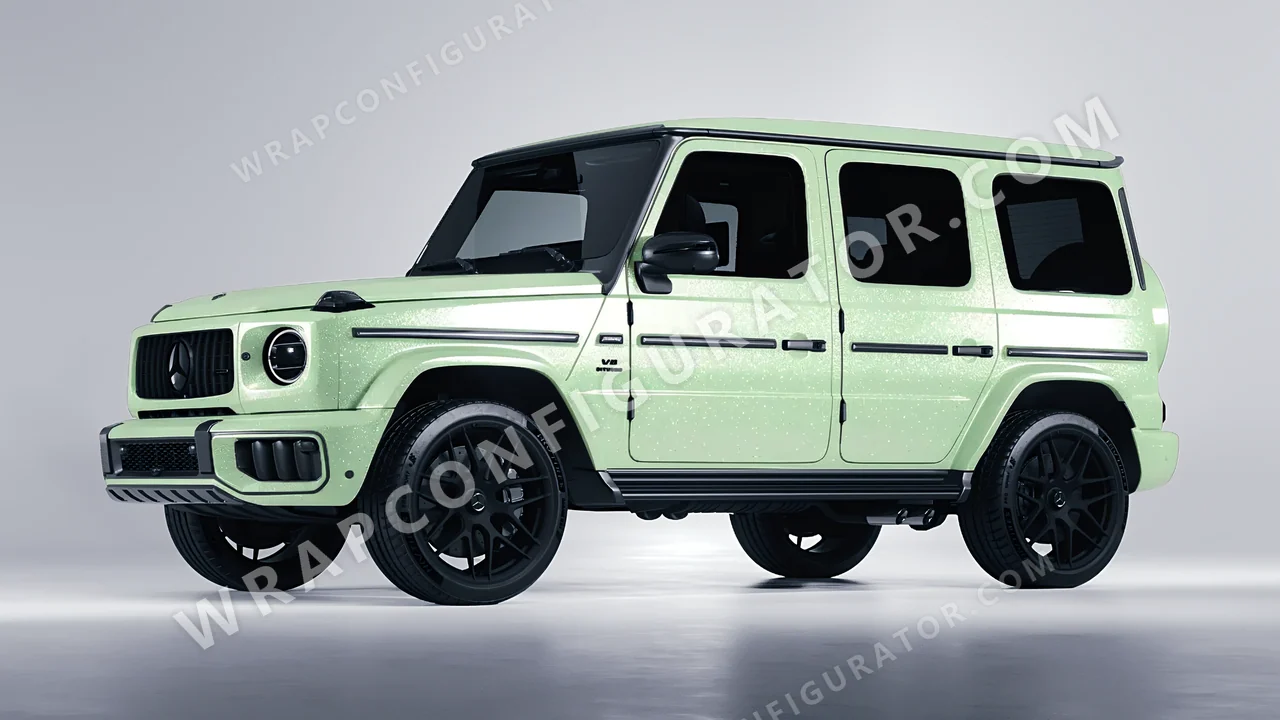 Green Mercedes-Benz G Class AMG 2025 wrapped in Colourshield PPF by HyperPro Spring Green GPF08-P