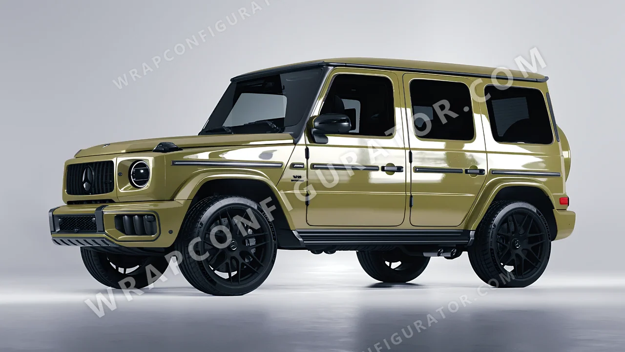 Green Mercedes-Benz G Class AMG 2025 wrapped in Inozetek Dynamic PPF Khaki Green DPPF932